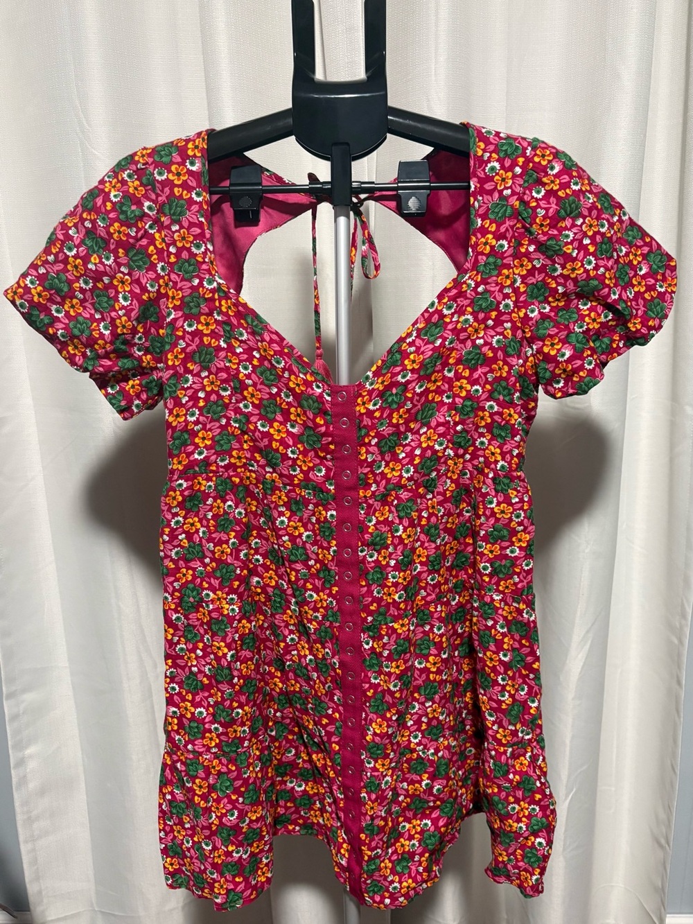 Betsy Johnson Vivacious Floral Ditsy Floral Mini Dress Size Medium